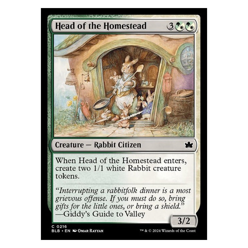 Mtg: Bloomburrow - 216 - Head Of The Homestead [foil]