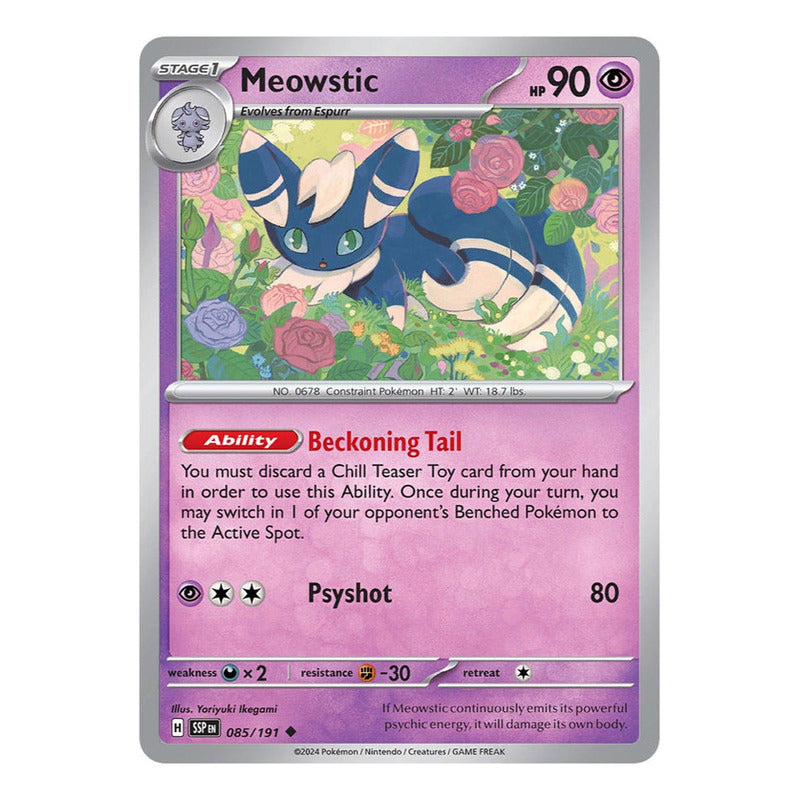 Pokémon Tcg: Surging Sparks - 085/191 - Meowstic