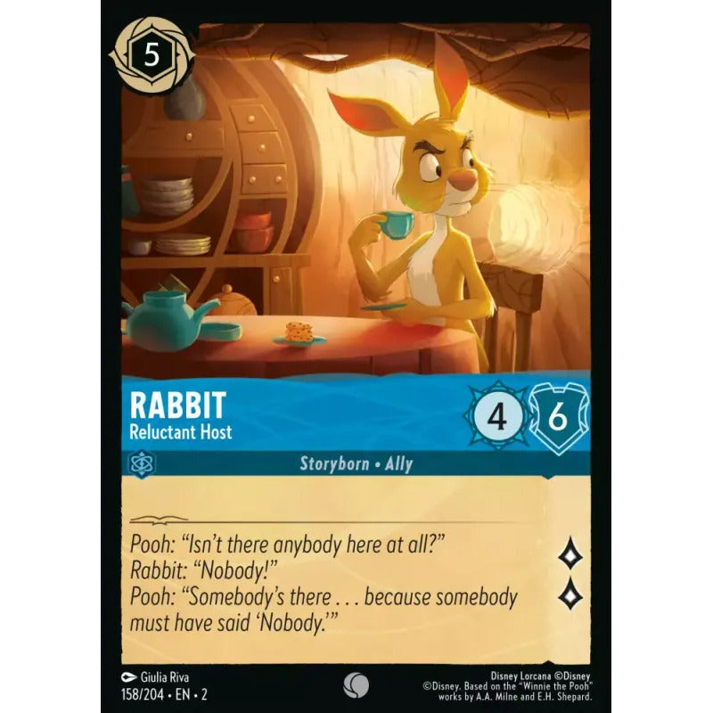 Lorcana: Rotf - 158/216 - Rabbit - Reluctant Host