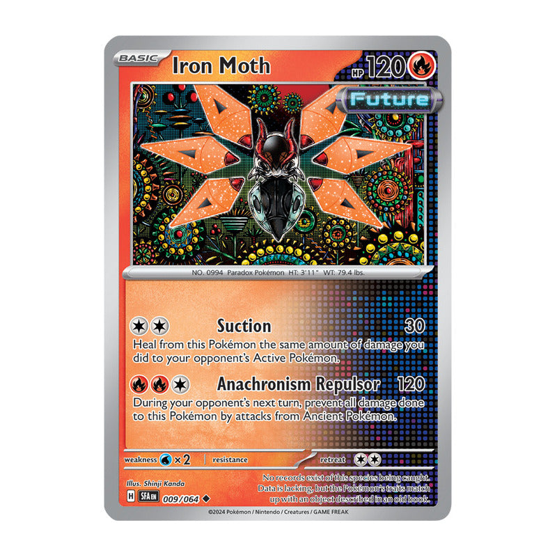 Pokémon Tcg: Shrouded Fab - 009/064 - Iron Moth [reverse]