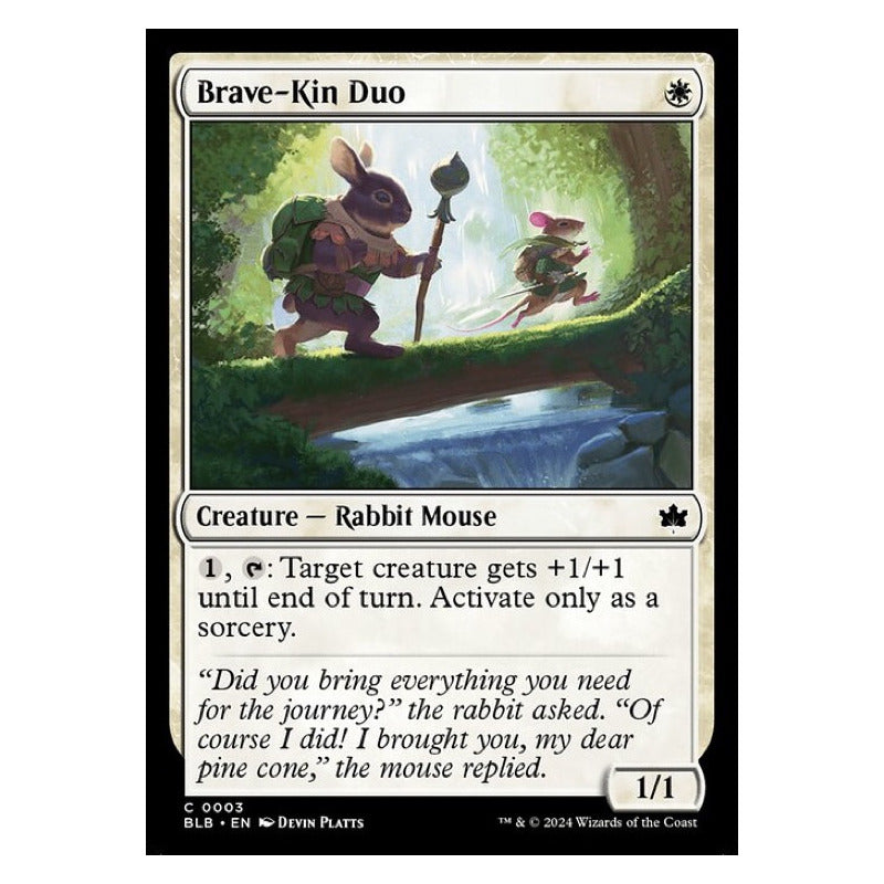 Mtg: Bloomburrow - 003 - Brave-kin Duo [foil]