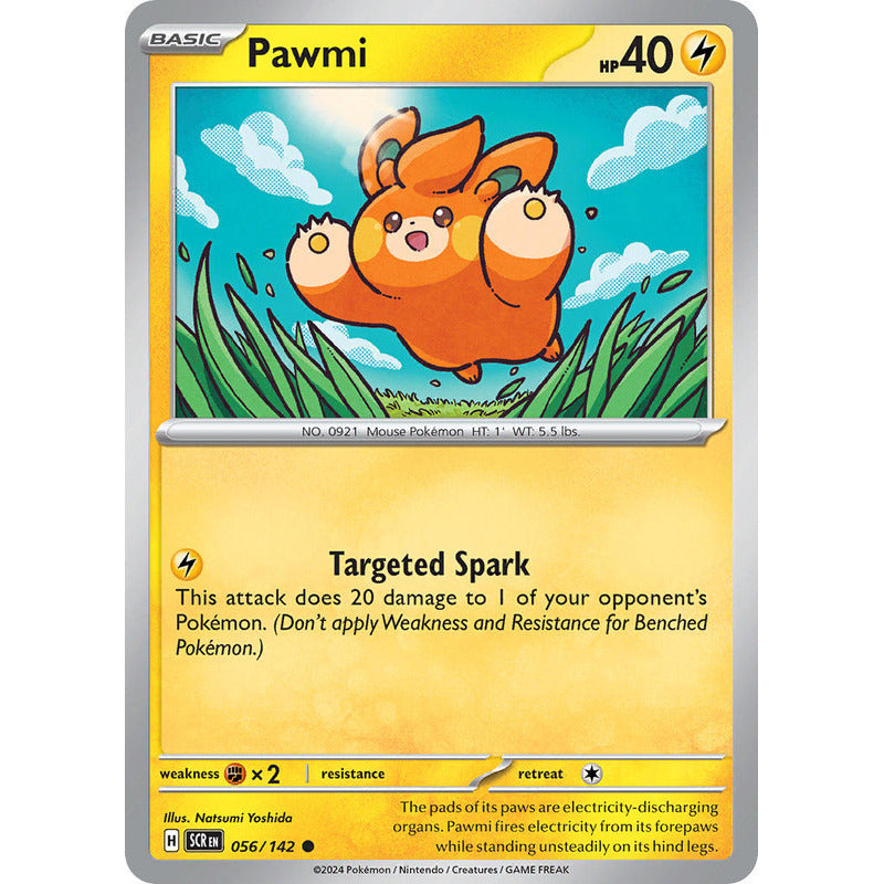 Pokémon Tcg: Stellar Crown - 056/142 - Pawmi [reverse]