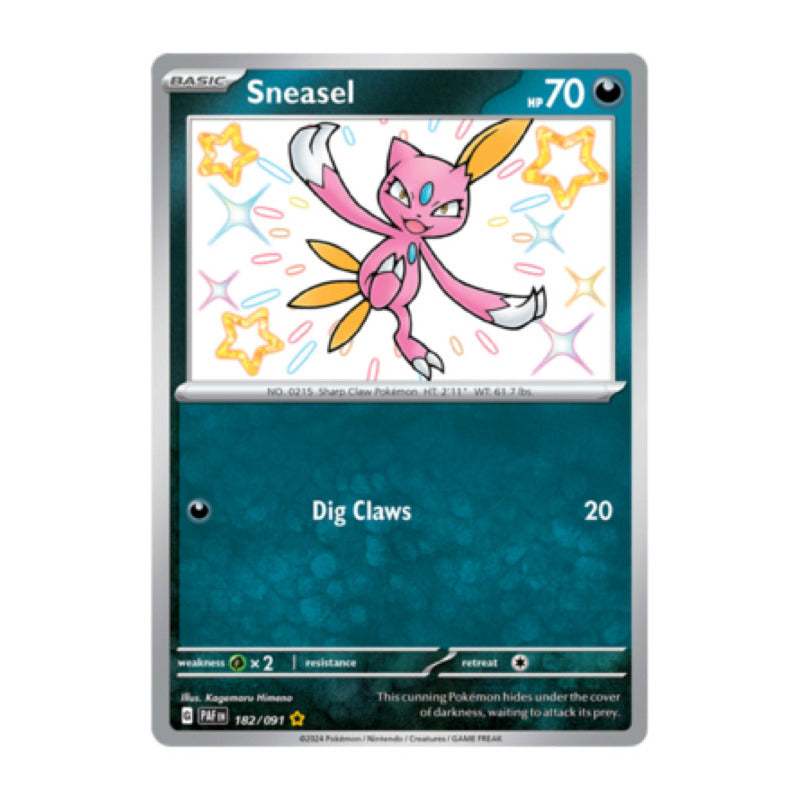 Paldean Fates - 182/091 - Sneasel (shiny)