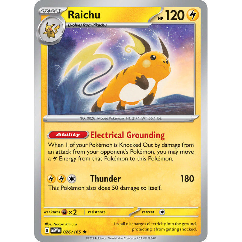 Pokémon Tcg: 151 - 026/165 - Raichu