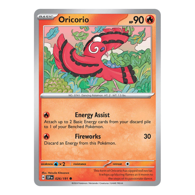 Pokémon Tcg: Surging Sparks - 026/191 - Oricorio