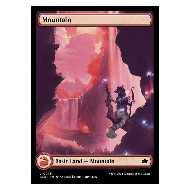 Mtg: Bloomburrow - 275 - Mountain [foil]