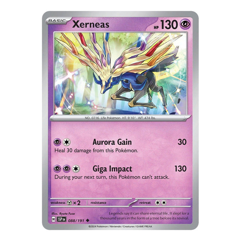 Pokémon Tcg: Surging Sparks - 088/191 - Xerneas