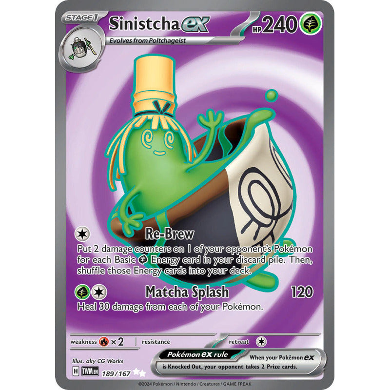 Pokémon Tcg: Twilight Masq - 189/167 - Sinistcha Ex