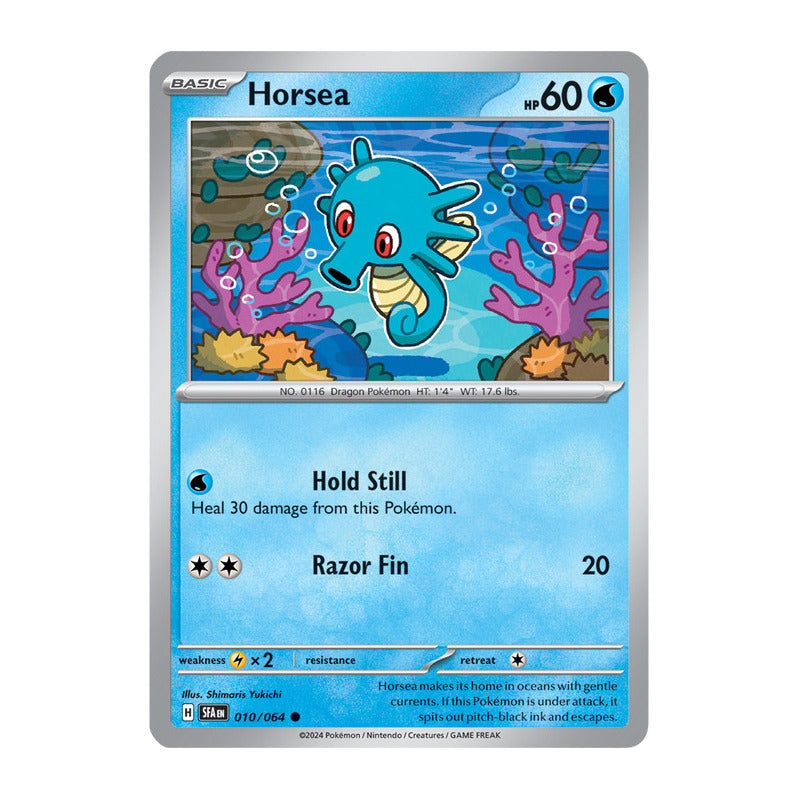 Pokémon Tcg: Shrouded Fab - 010/064 - Horsea [reverse]