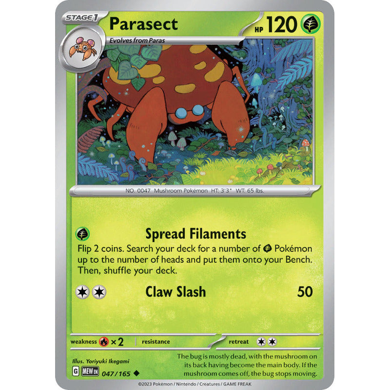 Pokémon Tcg: 151 - 047/165 - Parasect [reverse]