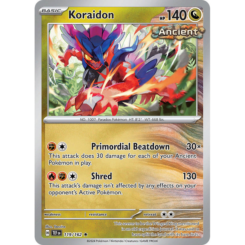 Temporal Forces - 119/162 - Koraidon (holo)