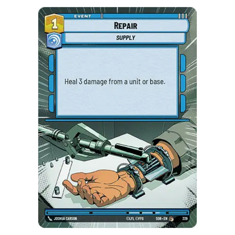 Star Wars Tcg: Sor - 339 - Repair [hyperspace Foil]