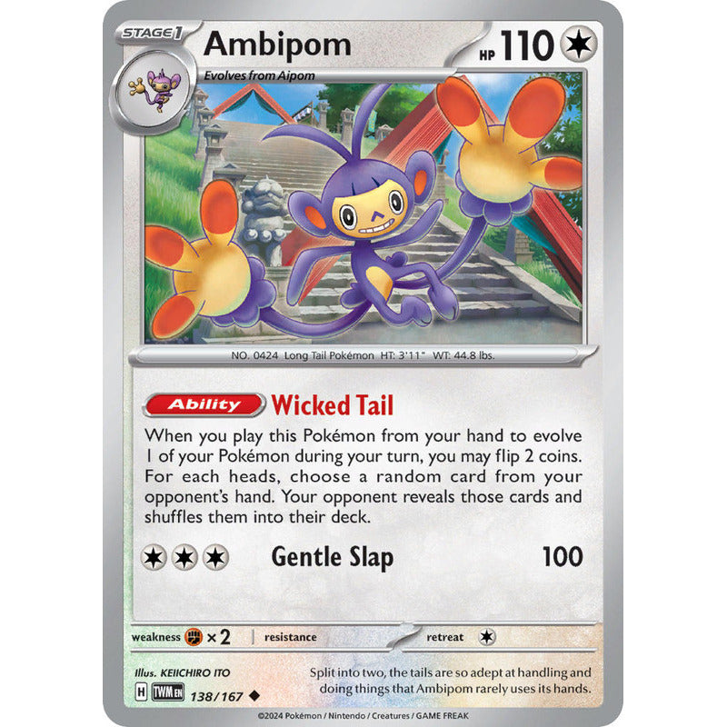 Pokémon Tcg: Twilight Masq - 138/167 - Ambipom