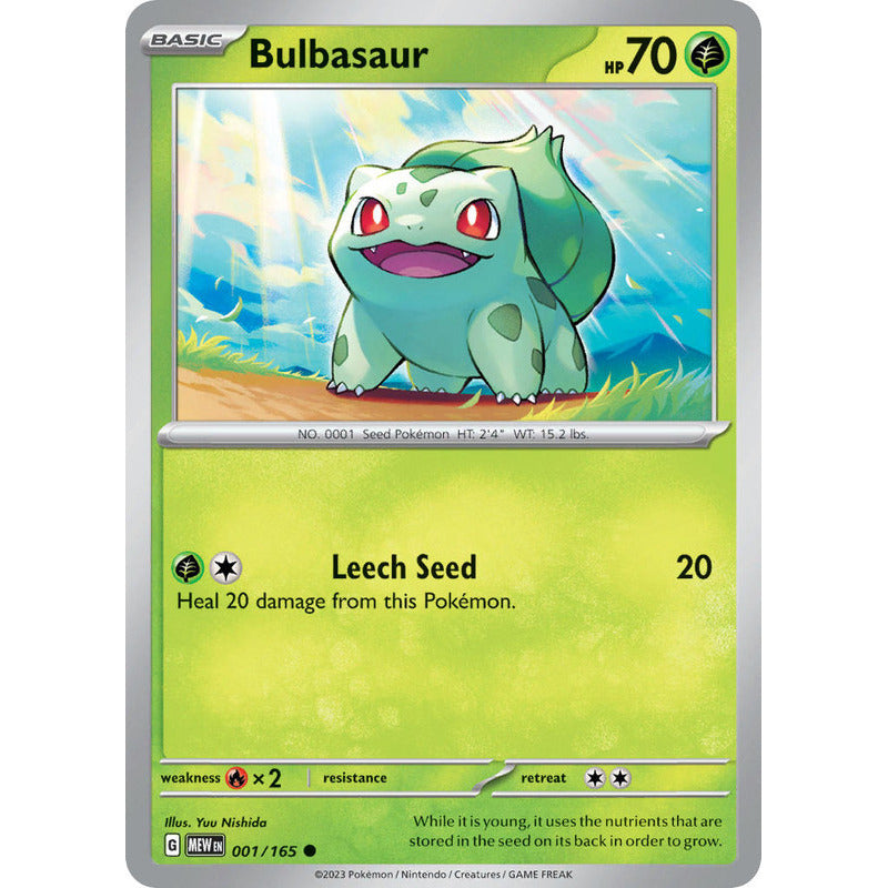 Pokémon Tcg: 151 - 001/165 - Bulbasaur [reverse]