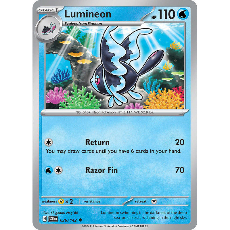 Pokémon Tcg: Stellar Crown - 036/142 - Lumineon