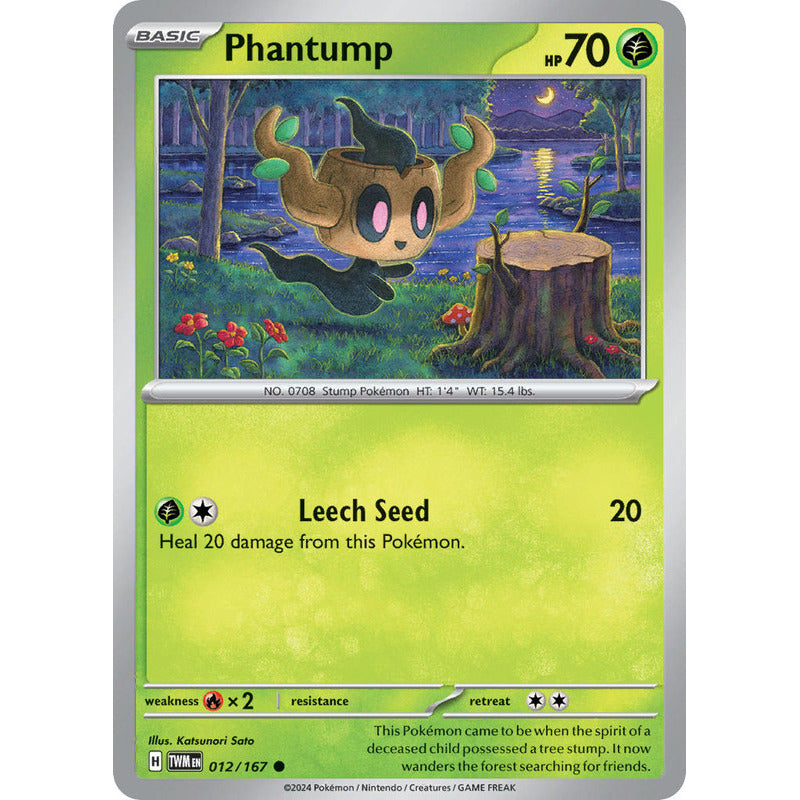 Pokémon Tcg: Twilight Masq - 012/167 - Phantump [reverse]