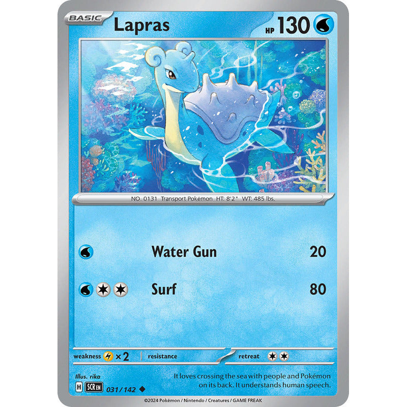 Pokémon Tcg: Stellar Crown - 031/142 - Lapras