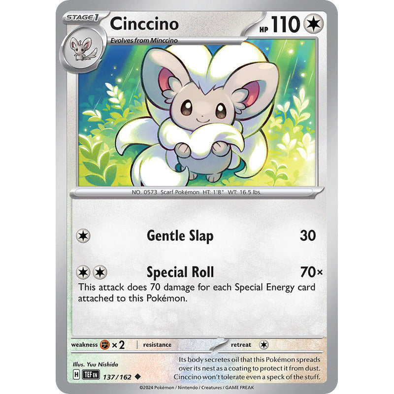 Temporal Forces - 137/162 - Cinccino (reverse)