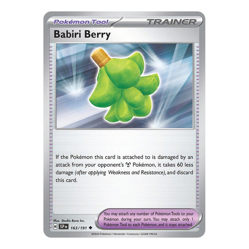 Pokémon Tcg: Surging Sparks - 163/191 - Babiri Ber [reverse]