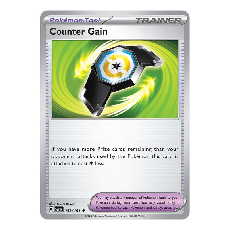 Pokémon Tcg: Surging Sparks - 169/191 - Counter Ga [reverse]