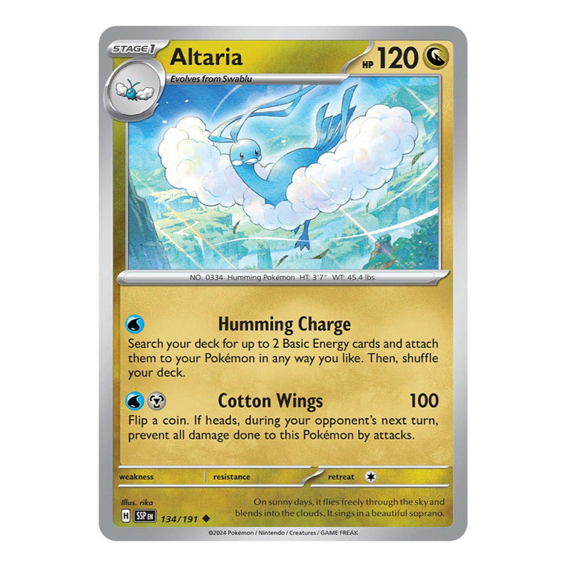 Pokémon Tcg: Surging Sparks - 134/191 - Altaria [reverse]