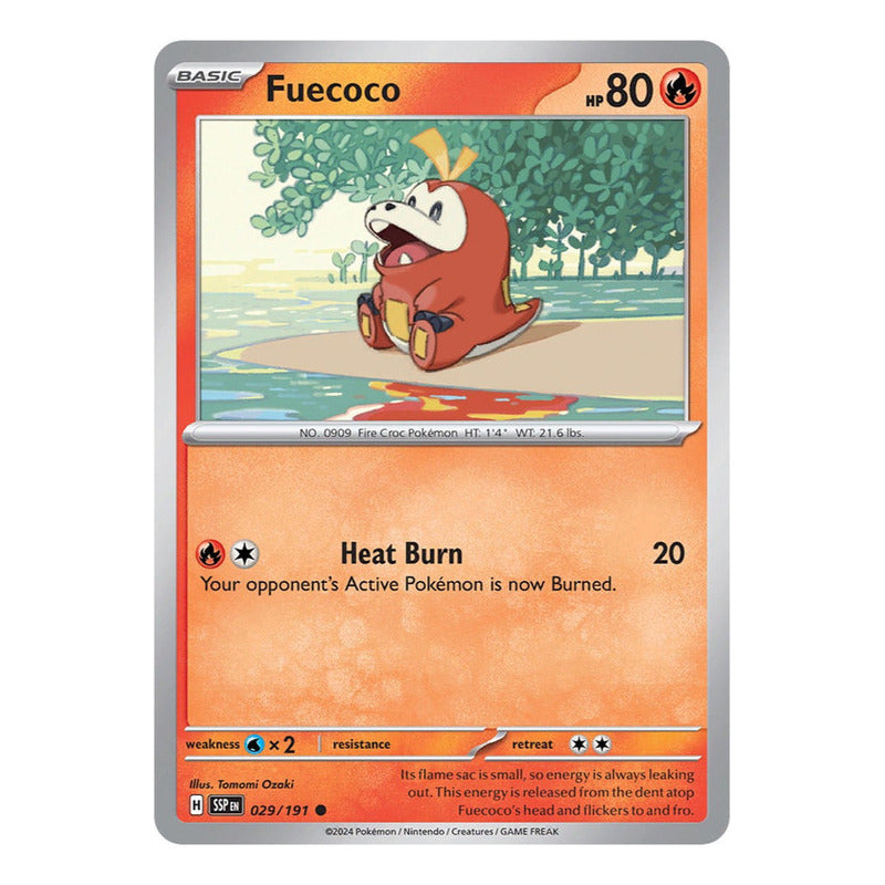 Pokémon Tcg: Surging Sparks - 029/191 - Fuecoco [reverse]