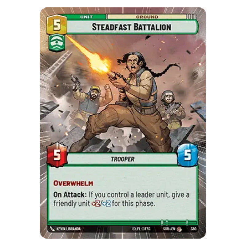 Star Wars Tcg: Sor - 380 - Steadfast Batta [hyperspace Foil]