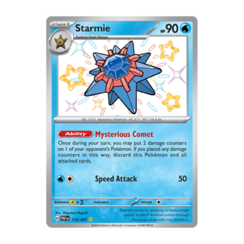 Paldean Fates - 119/091 - Starmie (shiny)