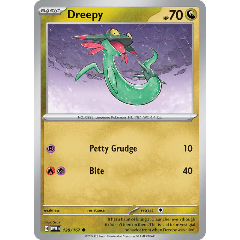 Pokémon Tcg: Twilight Masq - 128/167 - Dreepy [reverse]