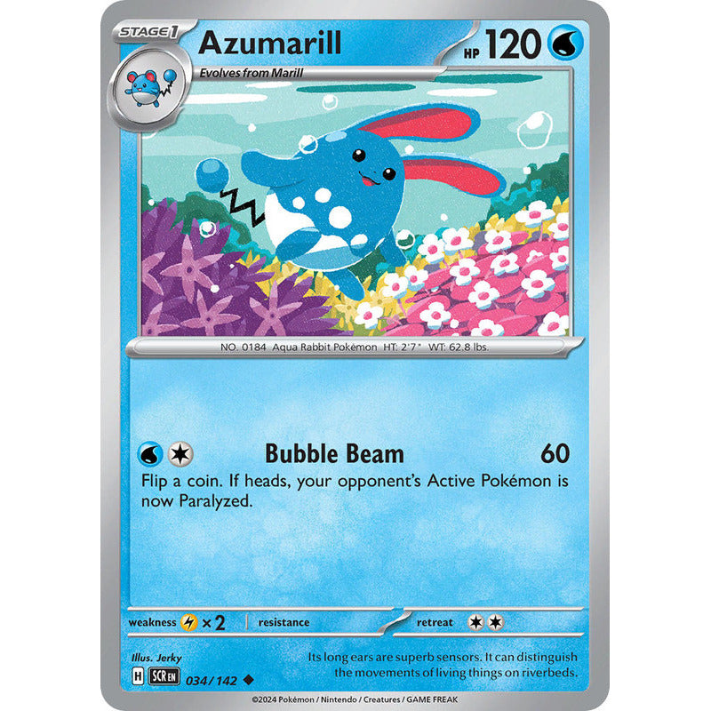 Pokémon Tcg: Stellar Crown - 034/142 - Azumarill