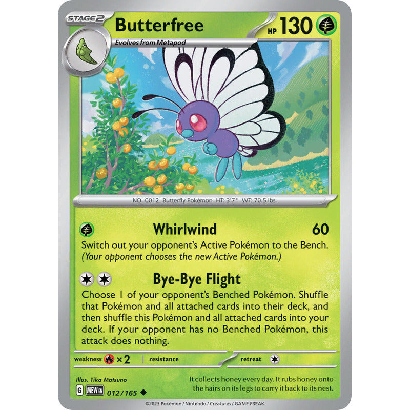 Pokémon Tcg: 151 - 012/165 - Butterfree [reverse]