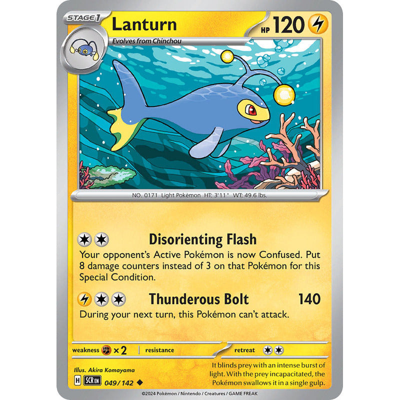 Pokémon Tcg: Stellar Crown - 049/142 - Lanturn