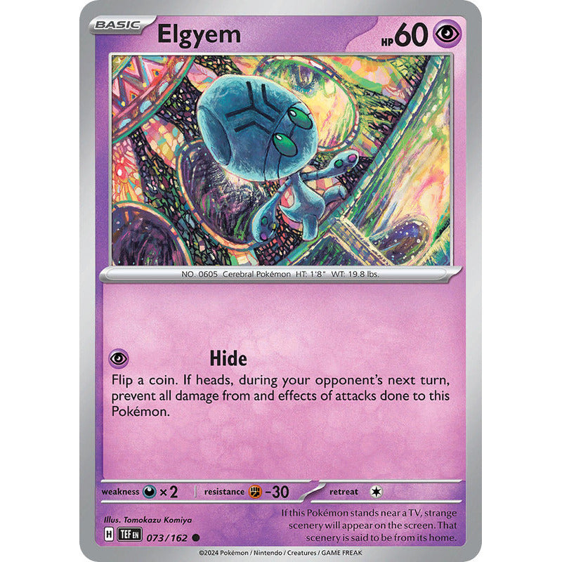 Temporal Forces - 073/162 - Elgyem (reverse)