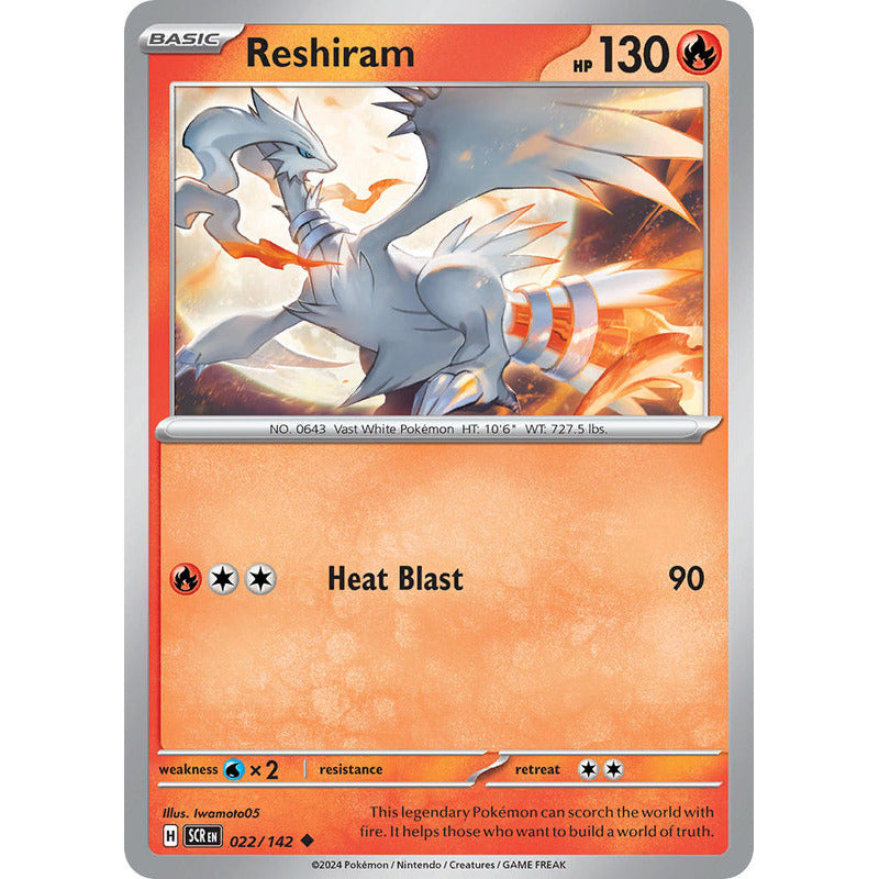 Pokémon Tcg: Stellar Crown - 022/142 - Reshiram [reverse]