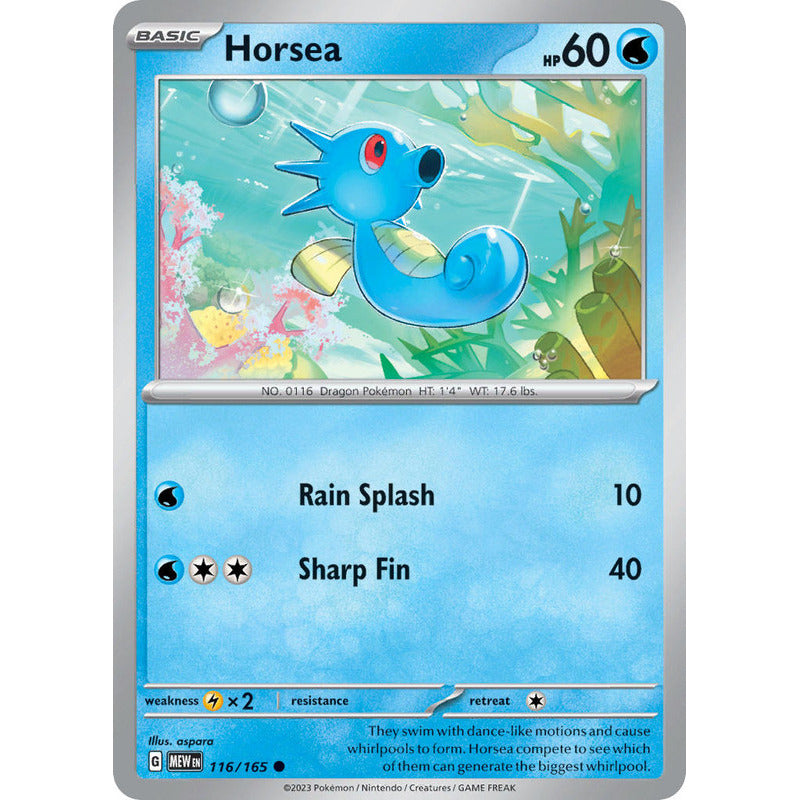 Pokémon Tcg: 151 - 116/165 - Horsea [reverse]