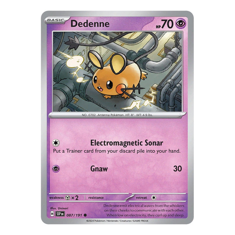 Pokémon Tcg: Surging Sparks - 087/191 - Dedenne