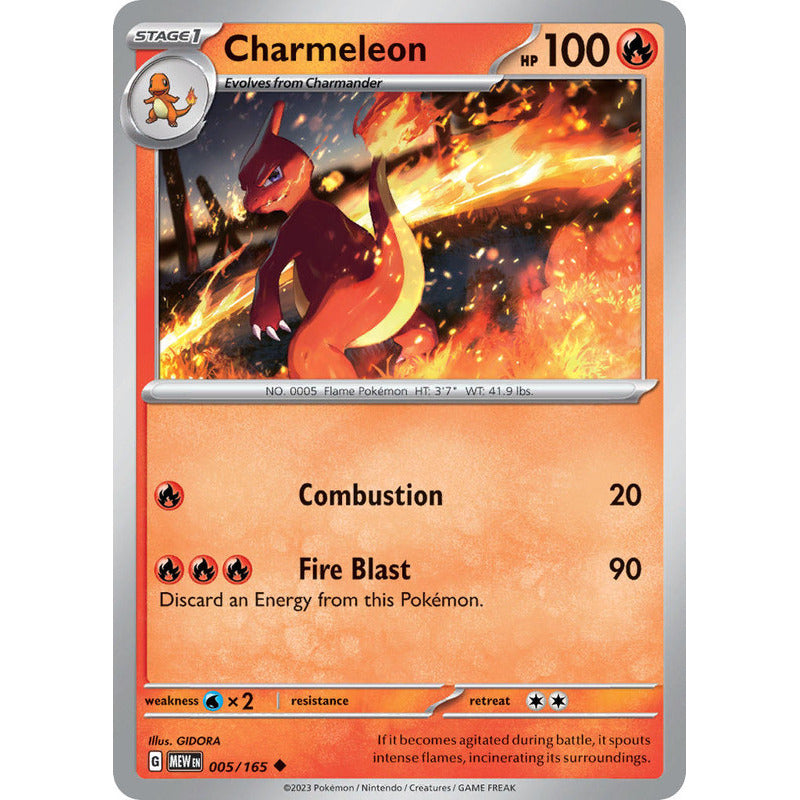 Pokémon Tcg: 151 - 005/165 - Charmeleon