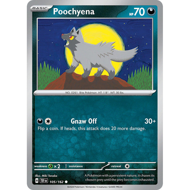 Temporal Forces - 105/162 - Poochyena (reverse)