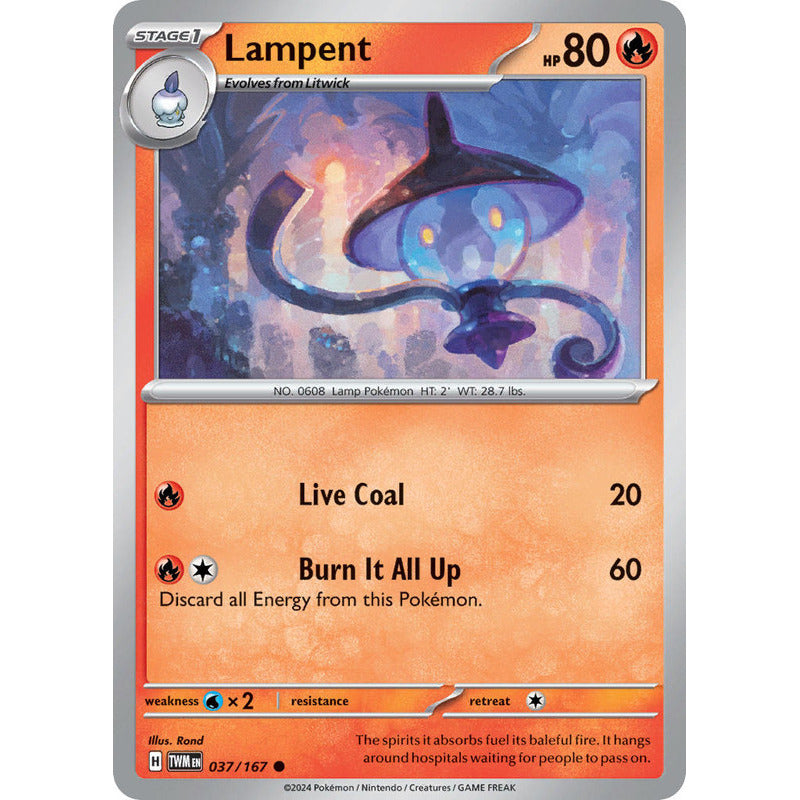 Pokémon Tcg: Twilight Masq - 037/167 - Lampent