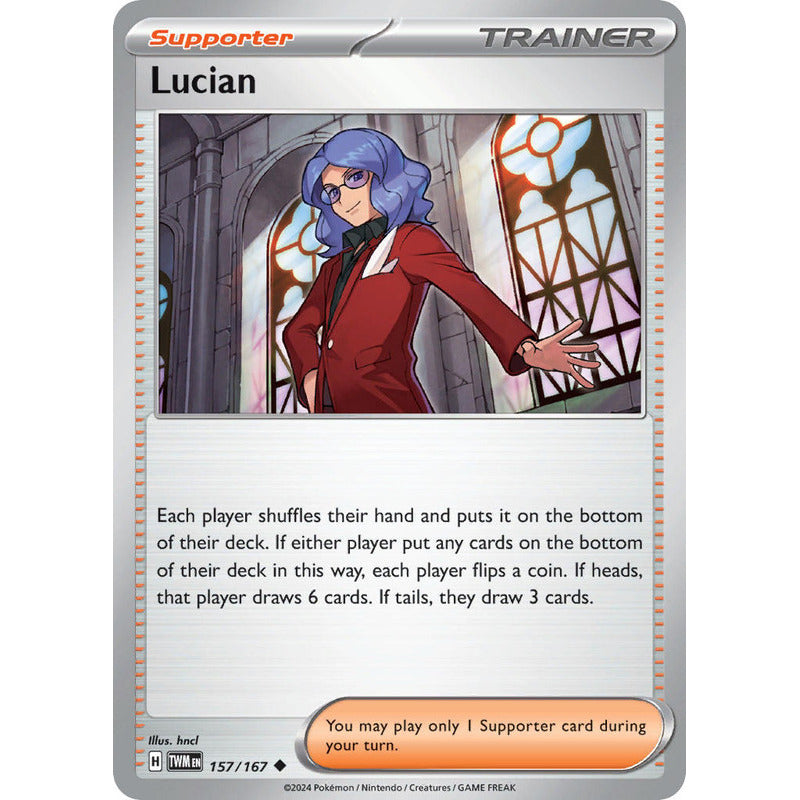 Pokémon Tcg: Twilight Masq - 157/167 - Lucian [reverse]