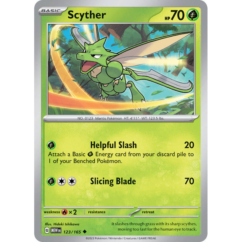 Pokémon Tcg: 151 - 123/165 - Scyther