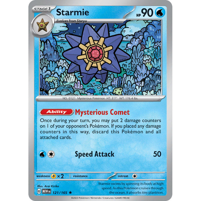 Pokémon Tcg: 151 - 121/165 - Starmie