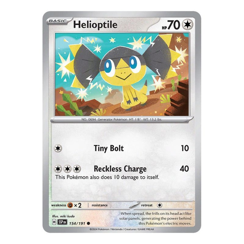 Pokémon Tcg: Surging Sparks - 154/191 - Helioptile