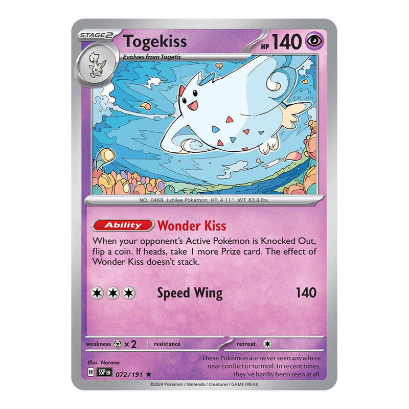 Pokémon Tcg: Surging Sparks - 072/191 - Togekiss (holo)