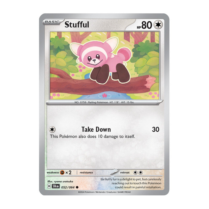 Pokémon Tcg: Shrouded Fab - 052/064 - Stufful [reverse]