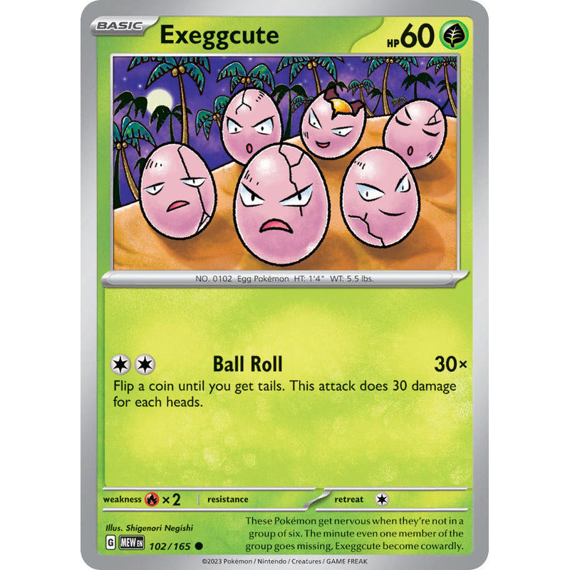 Pokémon Tcg: 151 - 102/165 - Exeggcute