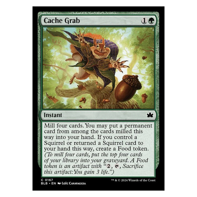 Mtg: Bloomburrow - 167 - Cache Grab [foil]