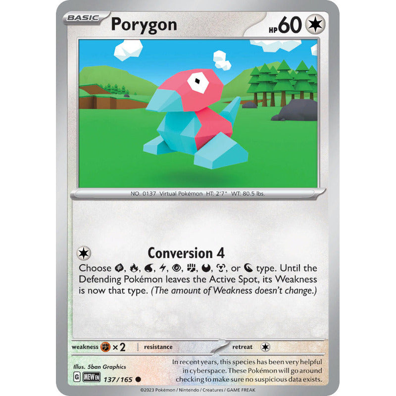 Pokémon Tcg: 151 - 137/165 - Porygon [reverse]