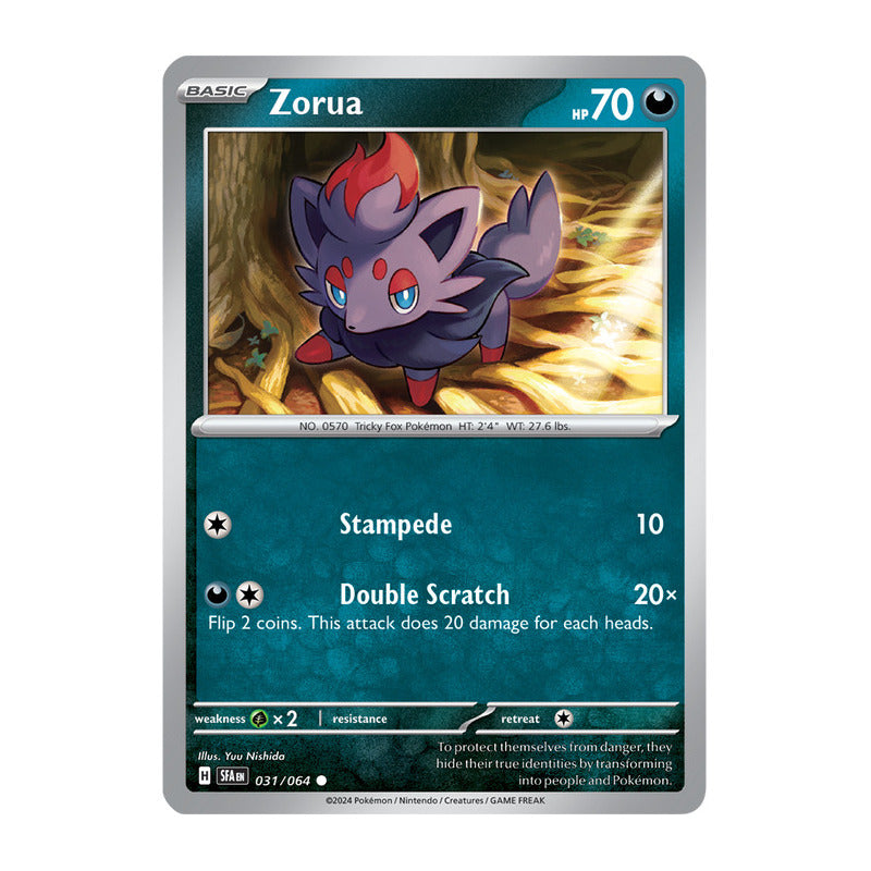 Pokémon Tcg: Shrouded Fab - 031/064 - Zorua [reverse]