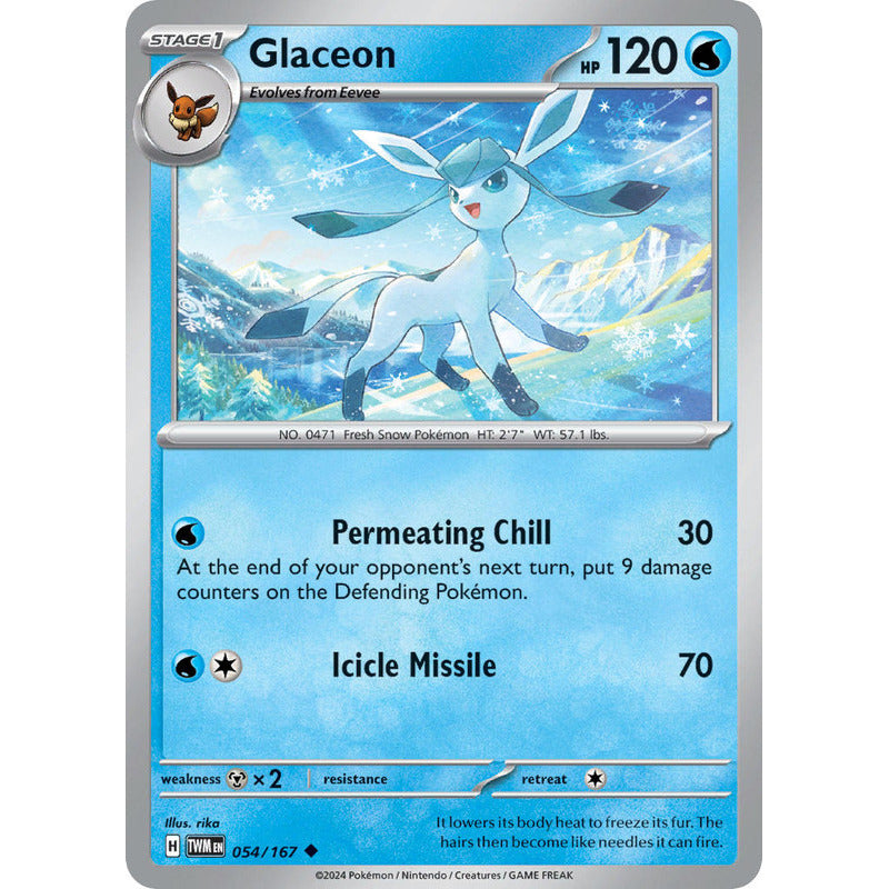 Pokémon Tcg: Twilight Masq - 054/167 - Glaceon